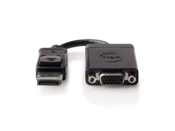 Dell DisplayPort to VGA Adapter - Videokonverter - DisplayPort - VGA - for Inspiron 17R 57XX, 17R 7720, 5458; Latitude E7240; XPS 12 9250, 13 9350,...