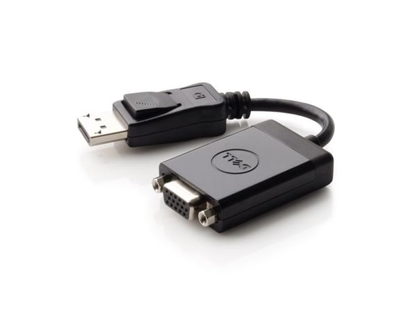 Dell DisplayPort to VGA Adapter - Videokonverter - DisplayPort - VGA - for Inspiron 17R 57XX, 17R 7720, 5458; Latitude E7240; XPS 12 9250, 13 9350,...