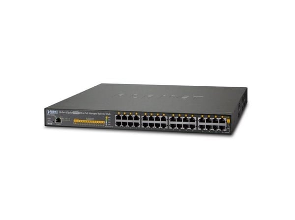 PLANET UPOE-1600G - Hub - administrert - 16 x 10/100/1000 (PoE) + 16 x 10/100/1000 - Desktop - UPOE (600 W) (UPOE-1600G)