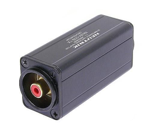 Neutrik XLR / RCA, 3-pin XLR, RCA, Sort