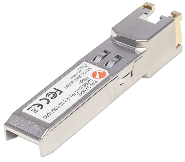 Intellinet 523882, 1250 Mbit/s, SFP, 100 m, Gigabit Ethernet, IEEE 802.3, IEEE 802.3ab, IEEE 802.3u, Full