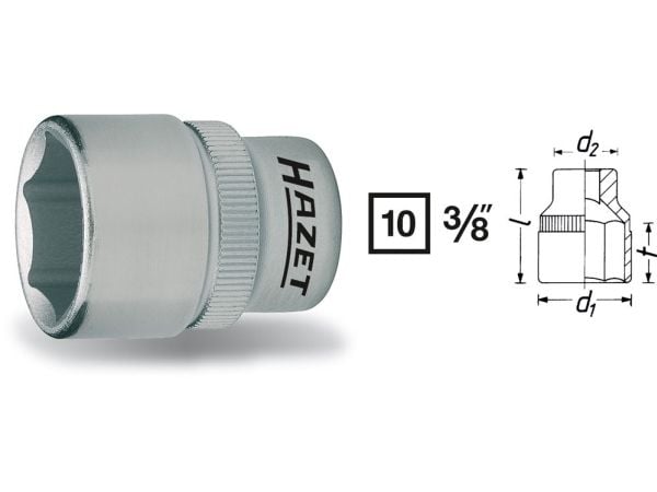 HAZET 880-17, 1 kpl, 76,2 / 8 mm (3 / 8"), Kromivanadiini-teräs, 29,5 mm, 40 g