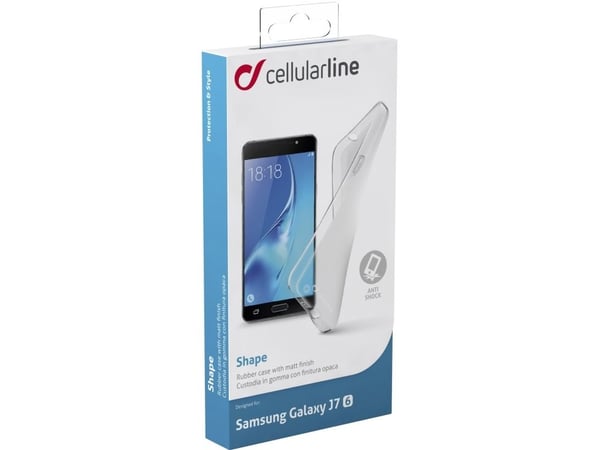 Cellularline SHAPECGALJ716T, Etui, Samsung, Galaxy J7, 14 cm (5.5"), Gjennomsiktig