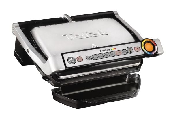 Tefal OptiGrill+ GC712D34 - Grill - elektrisk - 600 kvadratcentimeter - sølv