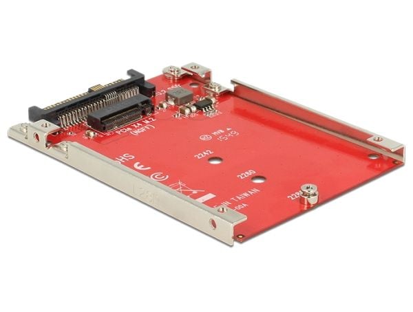 Delock Converter U.2 Mini SAS HD SFF-8639 > M.2 Key M PCIe med 2,5" ramme 7 mm (62725)