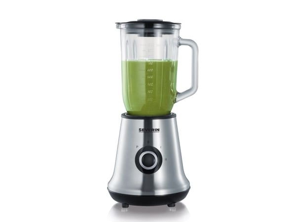 SEVERIN SM 3734 - Mikser - 1 liter - 500 W - børstet rustfritt stål / svart