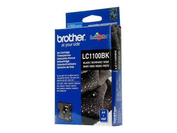 Brother LC1100BK - Svart - original - blekkpatron - for Brother DCP-185, 395, 585, 6690, J715, MFC-490, 5490, 790, 795, 990, J615; Justio MFC-5890