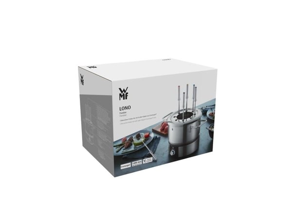 WMF Lono 0415130011, 8 person(er), 1,5 l, Svart, Kromfarget, Rund, Klar, 1400 W