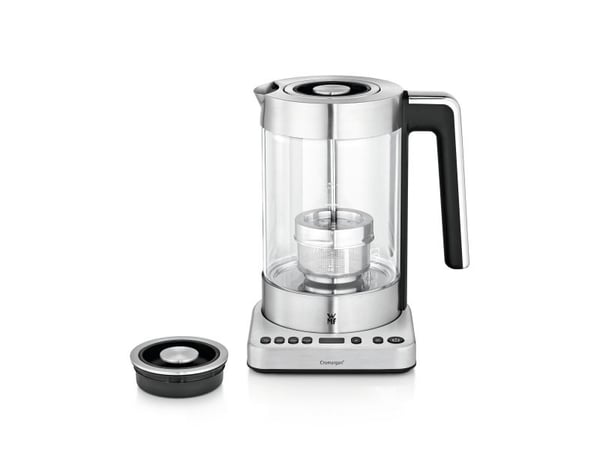 WMF Lono 0413160011, 1,7 l, 3000 W, Svart, Rustfritt stål, Gjennomsiktig, Justerbar termostat, Vannivåindikator, Trådløs