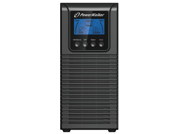 PowerWalker VFI 1000 TGS - UPS - AC 176 - 300 V - 900 Watt - 1000 VA - utan batteri - RS-232, USB - utgångskontakter: 3