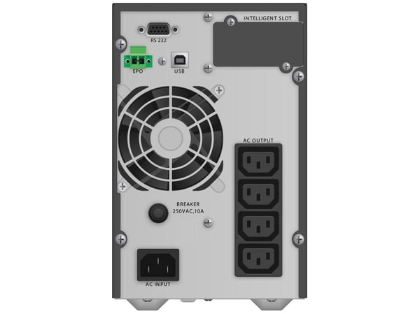 PowerWalker VFI 1000 TG, Dobbeltkonvertering (Online), 1 kVA, 900 W, 80 V, 300 V, 40 - 70 Hz