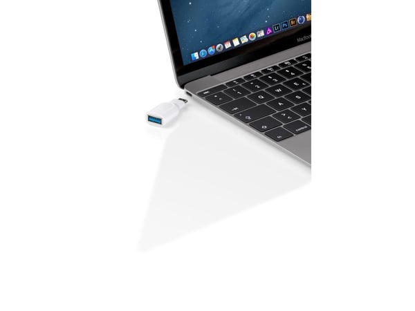 Goobay USB-C Adapter, USB 3.0 A, USB-C, Valkoinen