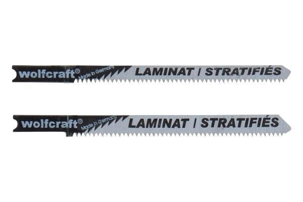 wolfcraft GmbH 2674000, Stikksagblad, Sponplate, Laminat, Parkett, High Carbon Steel (HCS), Rustfritt stål, 7,5 cm, 1,65 mm