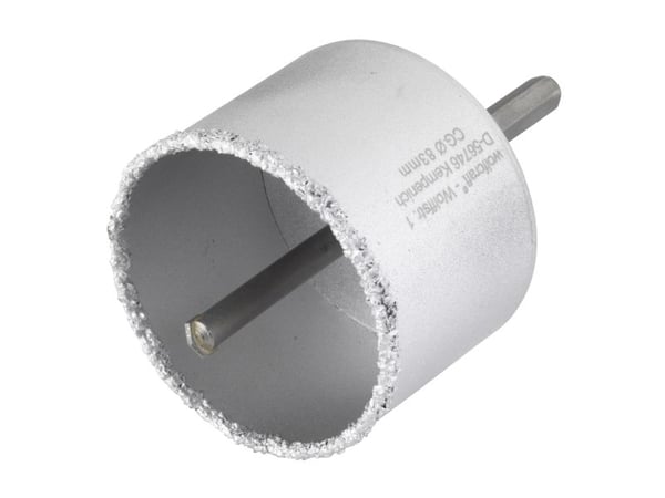 wolfcraft GmbH 3898000, Single/enkelt, Drill, Murstein, Betong, Gipsplater, Stein, Grå, Tungsten Carbide Tipped (TCT), Sekskanttange