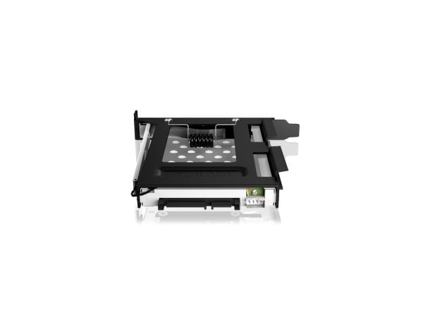 ICY BOX IB-2207StS - Bevegelig lagerrack - Utvidelsesspor til 2,5" - svart