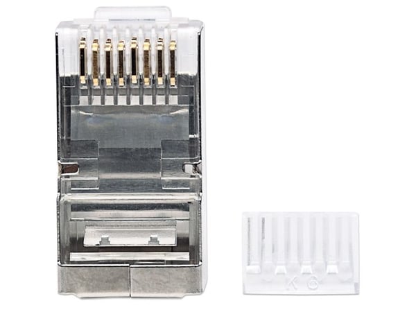 Intellinet 790635, RJ-45, Sølv, Gjennomsiktig, Cat6, S/UTP (STP), Gull, 90 stykker