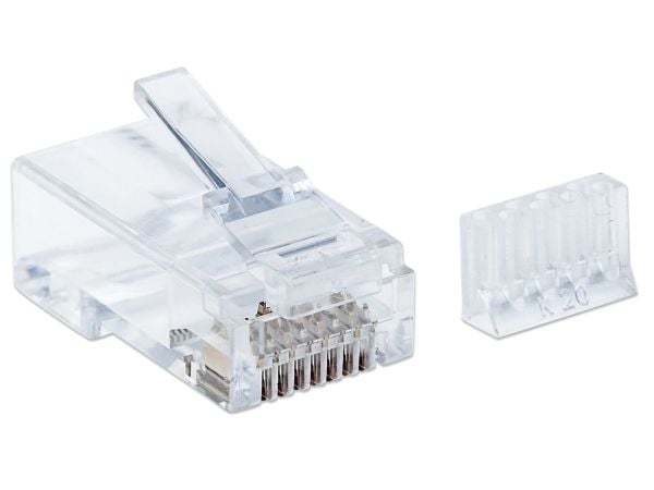 Intellinet 790604, RJ45, Gjennomsiktig, Polykarbonat, Cat6, U/UTP (UTP), Gull