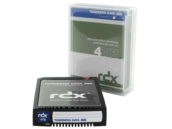 Overland-Tandberg 8824-RDX, RDX-kassett, RDX, 4 TB, FAT32, NTFS, exFAT, ext4, Sort, 150 MB/s