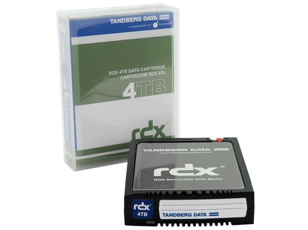 Overland-Tandberg 8824-RDX, RDX-kassett, RDX, 4 TB, FAT32, NTFS, exFAT, ext4, Sort, 150 MB/s