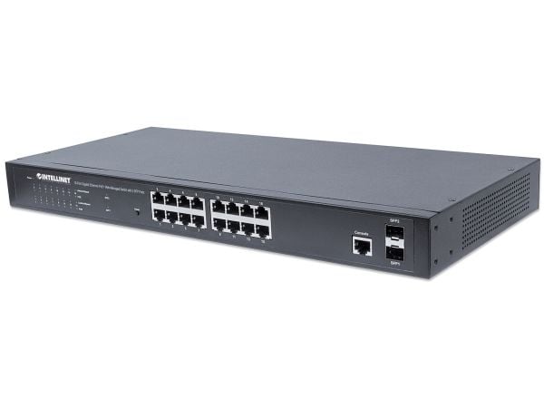 Intellinet 561341, Håndtert, L2+, Gigabit Ethernet (10/100/1000), Strøm over Ethernet (PoE), Rack-montering, 1U