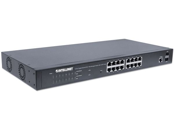 Intellinet 561341, Håndtert, L2+, Gigabit Ethernet (10/100/1000), Strøm over Ethernet (PoE), Rack-montering, 1U