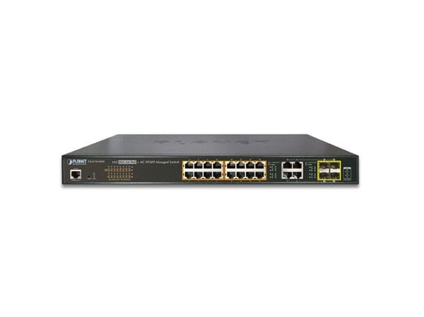 PLANET GS-4210-16P4C, Håndtert, L2/L4, Gigabit Ethernet (10/100/1000), Strøm over Ethernet (PoE), Rack-montering, 1U