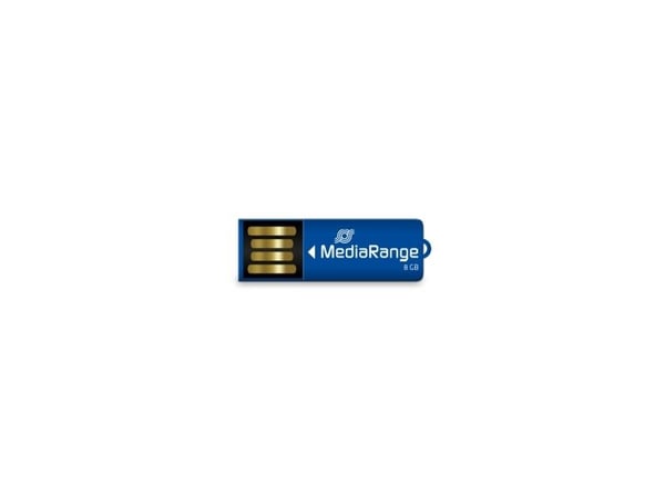 MediaRange Nano - USB-flashstasjon - 8 GB - USB 2.0 - blå