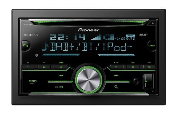 Pioneer FH-X840DAB - Vogn - CD-mottaker - i instrumentbordet - Double-DIN - 50 watt x 4
