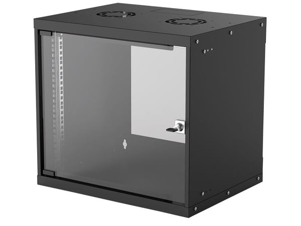 Intellinet 714174, Veggmontert stativ, 9U, 50 kg, 10,7 kg, Sort