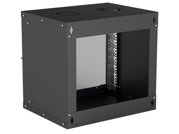 Intellinet 714174, Veggmontert stativ, 9U, 50 kg, 10,7 kg, Sort