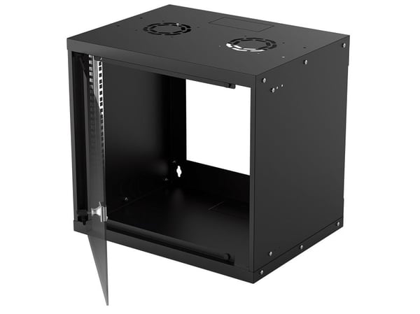 Intellinet 714174, Veggmontert stativ, 9U, 50 kg, 10,7 kg, Sort