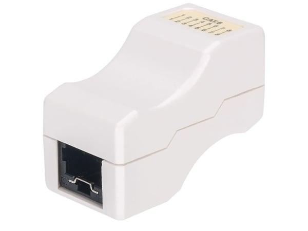 Intellinet 790727, Cat6, U/UTP (UTP), Hvit, Akrylonitril-butadien-styren (ABS), EIA/TIA 568B, UL, 26 mm