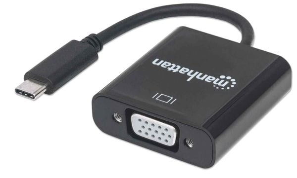 Manhattan 151771, 3.2 Gen 1 (3.1 Gen 1), USB Type-C, VGA (D-Sub)-utgang, 1920 x 1200 piksler