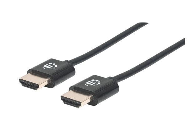 Manhattan 394352, 1 m, HDMI Type A (Standard), HDMI Type A (Standard), 3D, 18 Gbit/sek., Svart