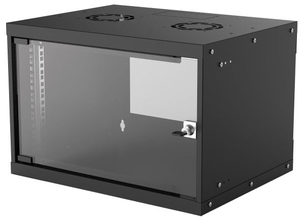 Intellinet 714143, Veggmontert stativ, 6U, 50 kg, 8,91 kg, Sort