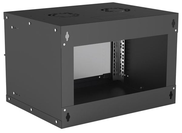 Intellinet 714143, Veggmontert stativ, 6U, 50 kg, 8,91 kg, Sort