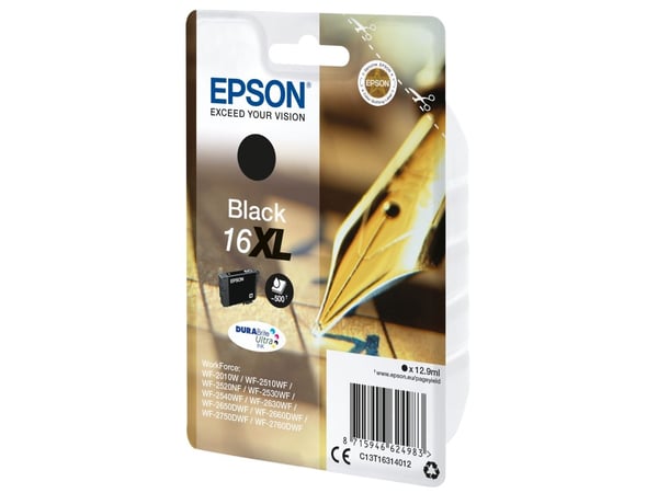 Bläckpatron epson 16xl 500 sidor svart
