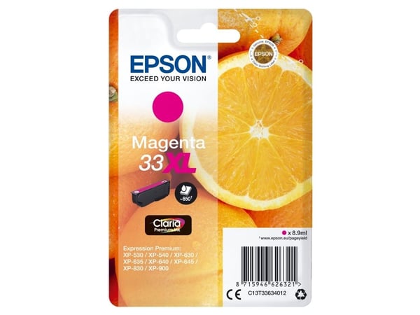 Epson Oranges C13T33634010, Väriainepohjainen muste, 8,9 ml, 650 sivua, 1 kpl