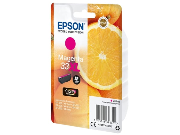 Epson Oranges C13T33634010, Väriainepohjainen muste, 8,9 ml, 650 sivua, 1 kpl