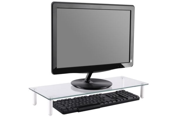 Digitus - Stativ - for Skjerm - plastikk, aluminium, herdet glass - skjermstørrelse: 13"-32" - skrivebordsstativ
