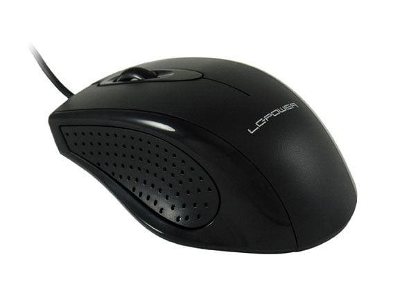 LC-Power LC-M710B, Oikeakätinen, Optinen, USB A-tyyppi, 800 DPI, Musta