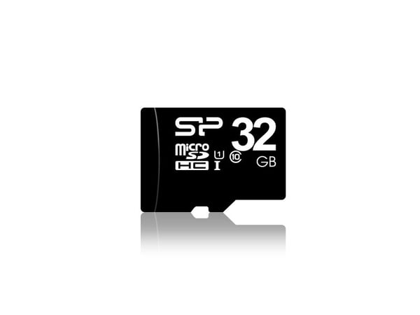 SILICON POWER - Flashminnekort (microSDHC til SD-adapter inkludert) - 32 GB - Class 10 - microSDHC