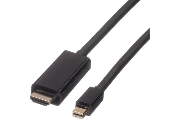 ROLINE 11.04.5795, 1 m, Mini DisplayPort, Hanstik, Hanstik, suora