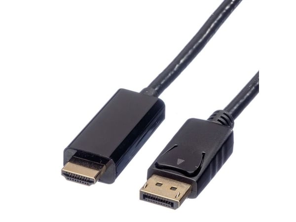 ROLINE 11.04.5785, 1 m, DisplayPort, Hankjønn, Hankjønn, Rett, Rett