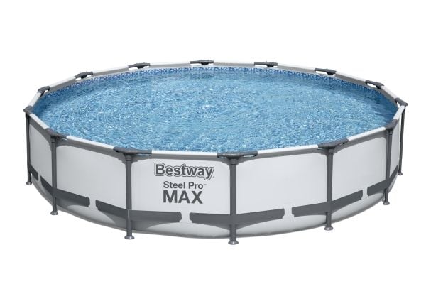 4.27m x 84cm Bestway utendørsbasseng med rund ramme STEEL PRO™ MAX 56595