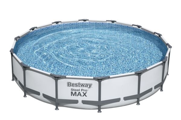4.27m x 84cm Bestway utendørsbasseng med rund ramme STEEL PRO™ MAX 56595