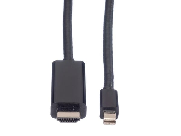 Value 11.99.5797, 3 m, Mini DisplayPort, Hankjønn, Hankjønn, Rett, Rett