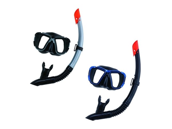 Bestway 24021, Barn, helmaske, fridykking, herdet glass, svart, blå, 14 år