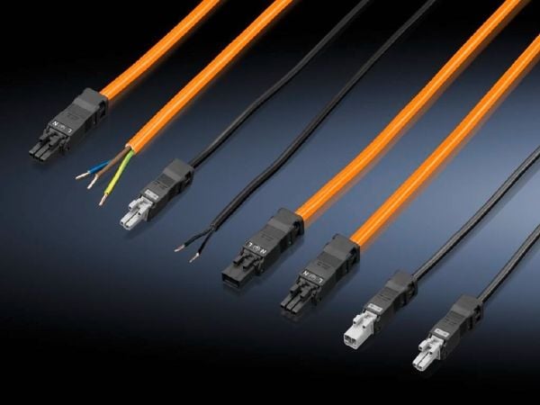 Rittal SZ Led system light connection cable - Strömkabel (hona) - 100-240 V - 3 m - orange (paket om 5)