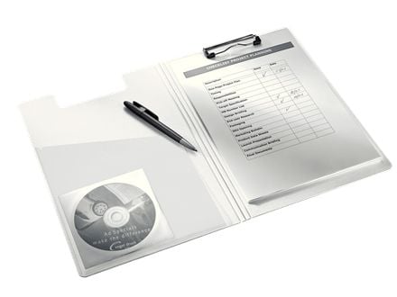 Leitz WOW - Notatbrettmappe - for A4 (210 x 297 mm) - kapasitet: 75 ark - metallisk rosa